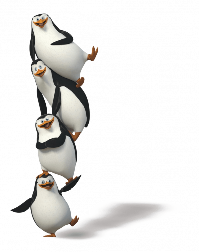 4 penguin funny dance