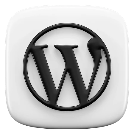 free wordpress icon in 3d style transparent png