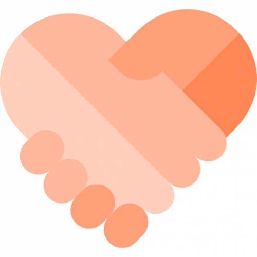 handshake with love free icon transparent png