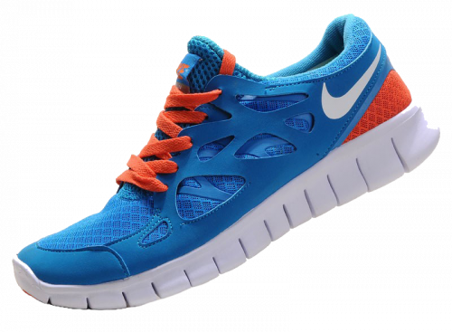 men blue sneakers with orange lace and bottom, men sneakers, blue shoes