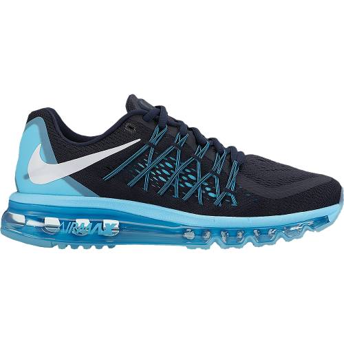 nike airmax black and blue sports shoe with laces transparent png