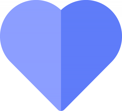 Purple color heart transparent png