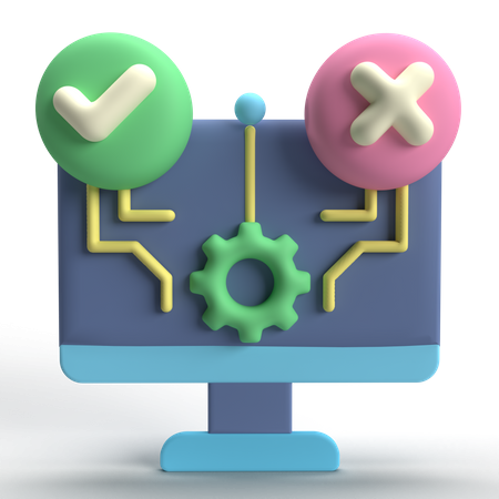 software testing 3d icon illustration png