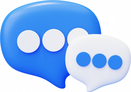 speech bubble chat talk communication icon 3d illustration